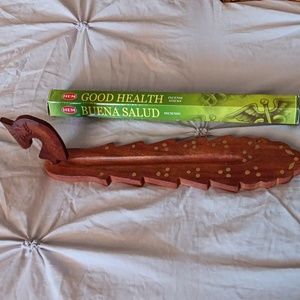Unicorn incense holder with Good Health Incense sticks